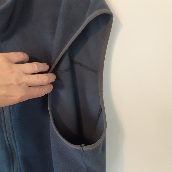 EDDIE BAUER FLEECE FULL ZIP VEST '08 ATLANTIC BLUE MENS SIZE XL TALL ( TXL)  EUC - Picture 6 of 11